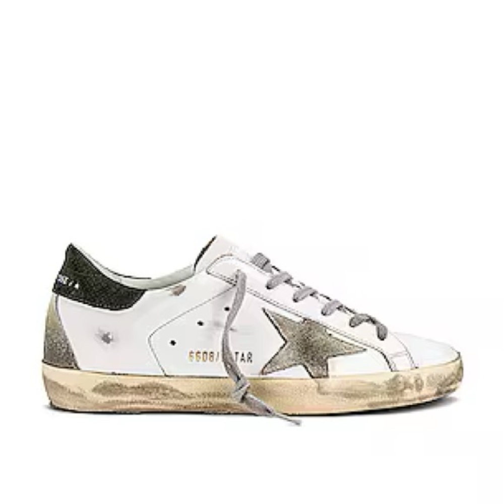 Golden Goose Women's Super Star White Leather Military NIB